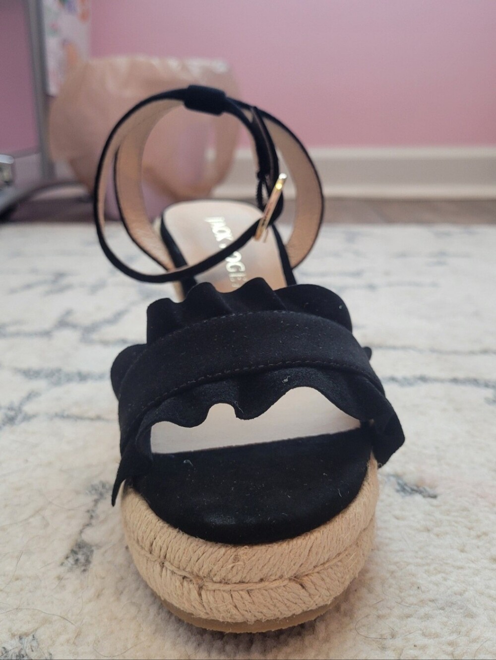 Jack Rogers Rozette Ruffle Wedge - Picture 6 of 12